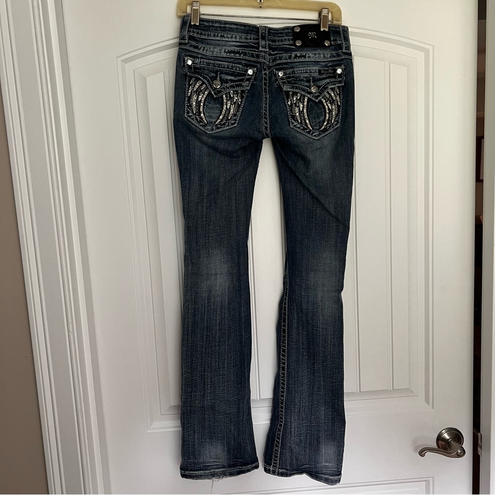 Women's Blue Embellished Jeans